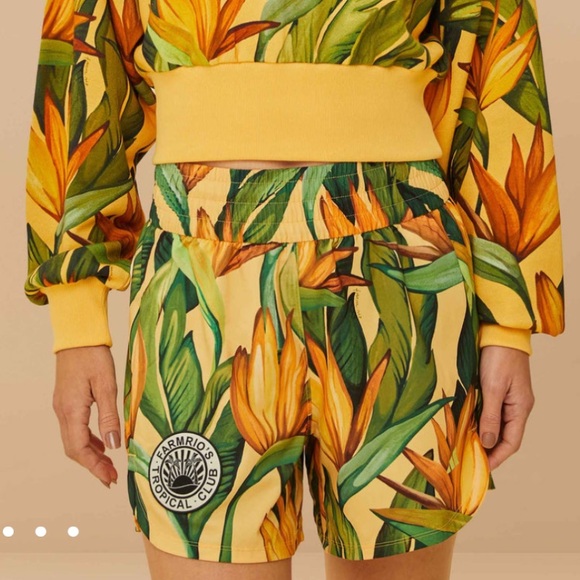 FARM Rio Adidas Birds of Paradise Semi Spark Shorts - Picture 2 of 9